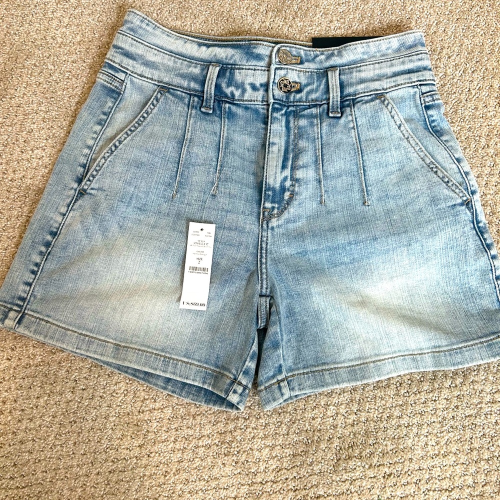 White House Black Market denim shorts, size 2, NWT
